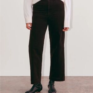 NEW Everlane | Black Corduroy Sailor Straight Leg Pants